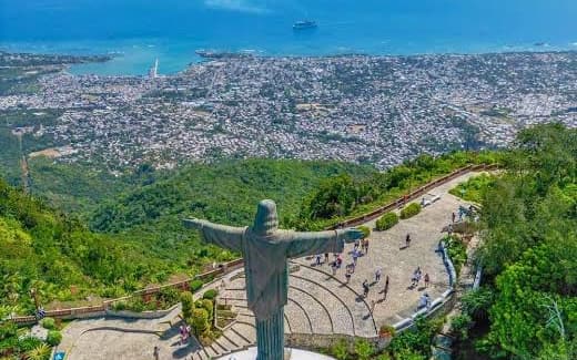 Puerto Plata city and Mount Isabel de Torres
